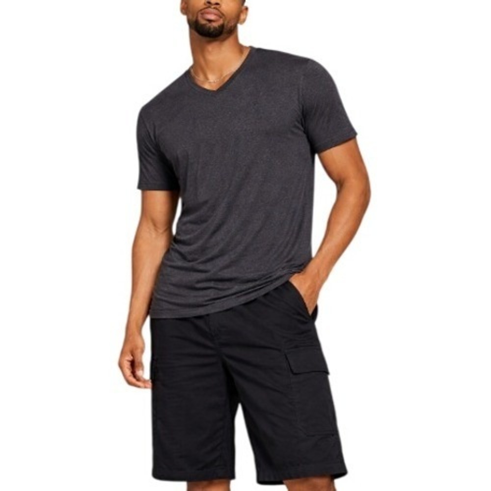 Unbound Merino Men's Black 100% Merino Wool V-Neck T-Shirt Size L‎